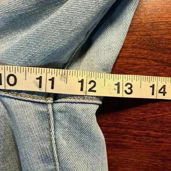 Talbots Womens Jeans 14 Light Wash Straight Leg Slim Ankle Button/Fly Zip Pocket - Picture 11 of 13